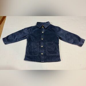 Cat & Jack Kids Corduroy Shacket Navy Size 4T